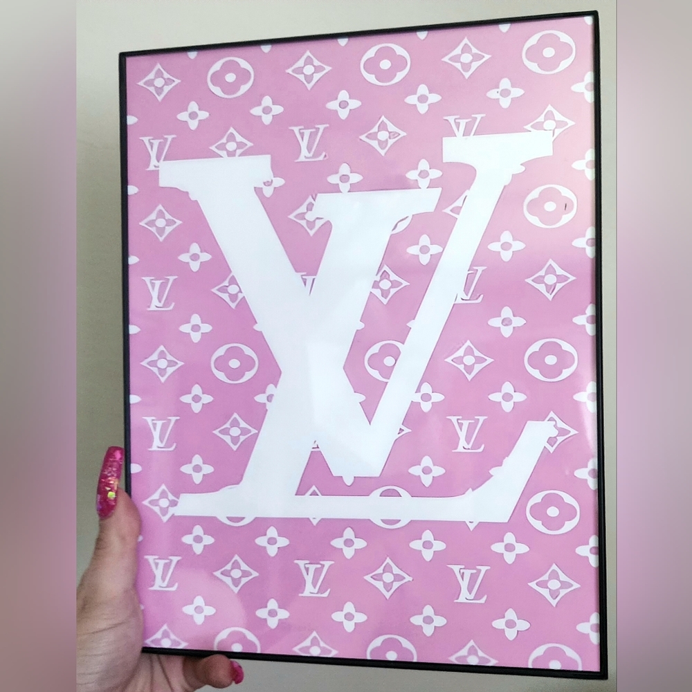 Designer inspired 8 1/2"x11" Framed Wall Art